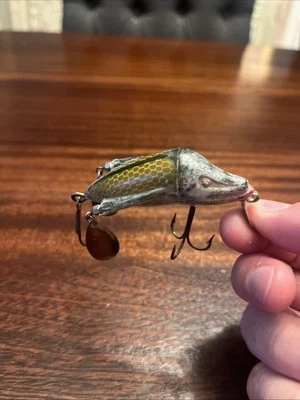 Peluca Jamison I Doble Patrón Escala Marrón, Señuelo de Pesca Vintage Foto 1 de 4