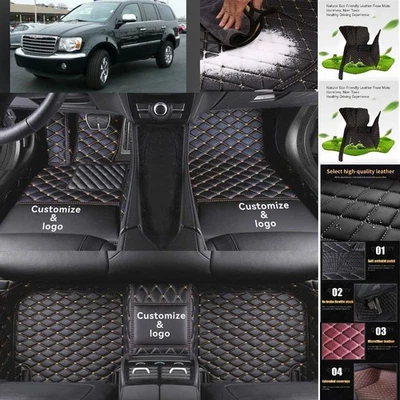 For Chrysler Aspen Car Floor Mats Custom Waterproof Luxury Carpets Auto Liner Foto 1 de 4