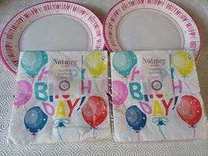 Happy Birthday Teller und Servietten - Bild 1 von 3