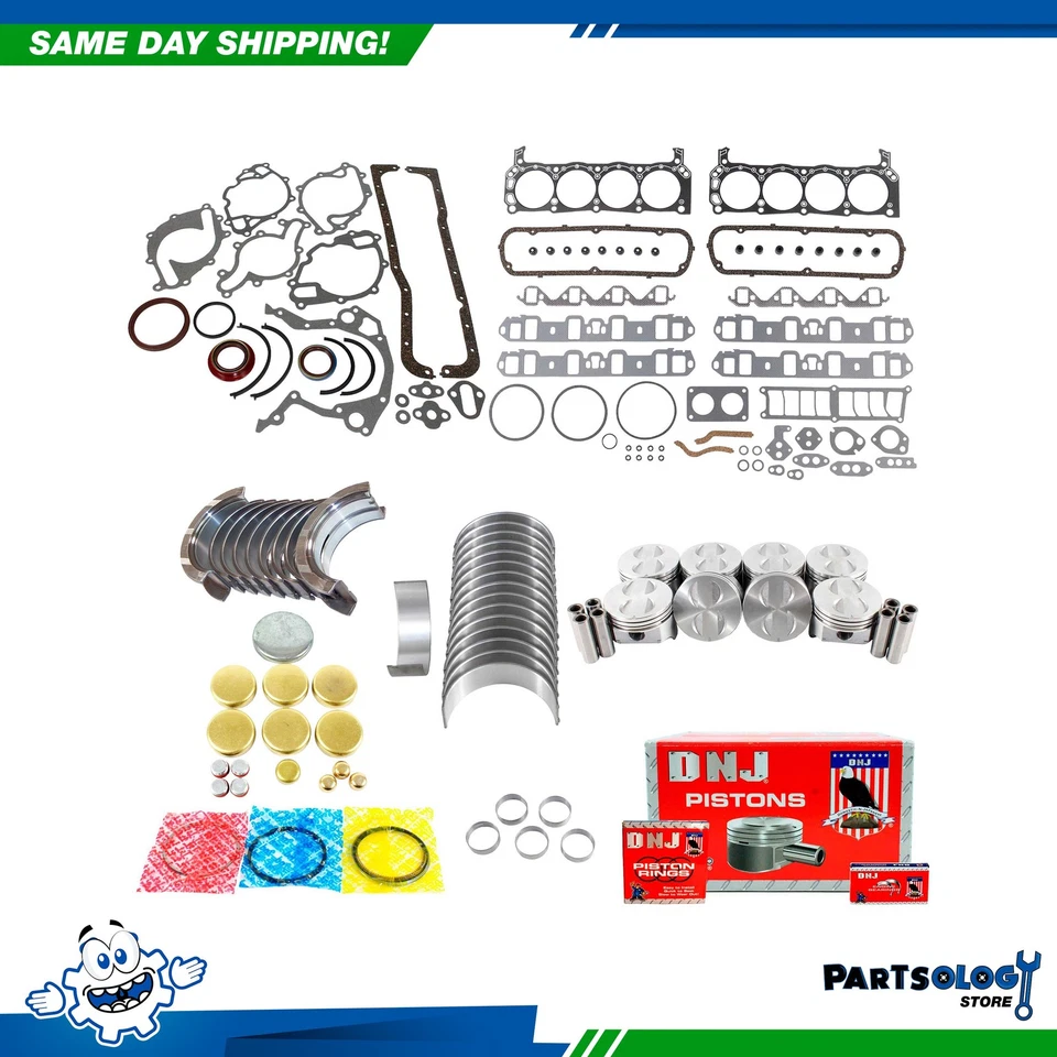 DNJ EK4112 Engine Rebuild Kit For 63-87 Ford Lincoln 300 Bronco 4.7L V8 OHV 16v - Image 1 of 4