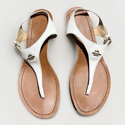 Coach Vitalia Cuero Rosa Claro con Logo Dorado Talla 7 B Foto 1 de 4