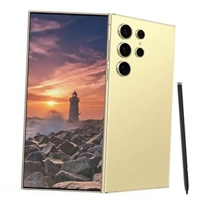 C24 Ultra Unlocked Cell Phones Smartphone Android 13 Phones 8+256GB/6.8" Lemon - Picture 1 of 7