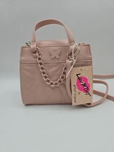 Bolso Bandolera Acolchado BETSEY JOHNSON NUEVO CON ETIQUETAS Luv Betsey Bordado Mariposas - Imagen 1 de 8