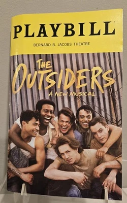 The Outsiders Broadway Nov 2025 Playbill NEW LEAD Trevor Ward NEW MINT - Image 1 of 4