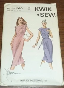 Kwik Sew Pattern 1090 Misses Dress Size 14 16 18 20 Uncut - Picture 1 of 1