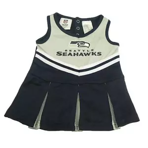 Neu NFL Seattle Seahawks Säugling Mädchen Cheerleader Kleid Größen 12-18 Monate - Bild 1 von 1
