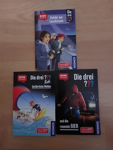 3 Bände - Die Drei Fragezeichen | Rewe Sammeledition 2024 Gefähriche Wellen etc. - Bild 1 von 1