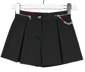 GF FERRE Shorts Girl's 132 CM Short Pleated Side Zips Detailed Pockets - Picture 1 of 11
