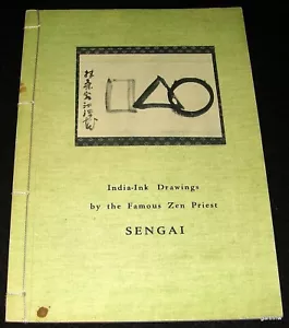 SENGAI 1956 BOOK INDIA-INK DRAWINGS by THE FAMOUS ZEN PRIEST * SANZO WADA - Picture 1 of 4