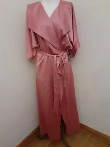 Express Silky Dressing Gown Robe Lingerie Pockets Comfort Nightgown Size... - Picture 1 of 16
