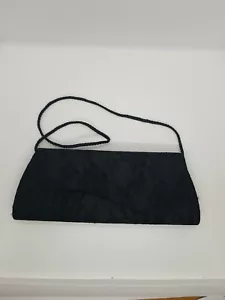 Gunne Sax schwarz Spitze Clutch Abendtasche Handtasche 11” x 4” Druckknopfverschluss - Bild 1 von 5