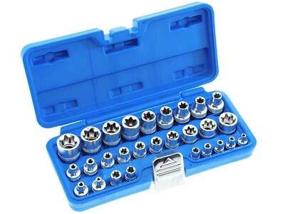TORX E-Profil Stecknuss Satz E4 - E24 28 tlg. Steckschlüssel 1/4 3/8 1/2 BGS NEU - Bild 1 von 4