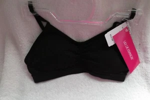 Lily of France Girl Bra Bralettes Black Size S New - Picture 1 of 6