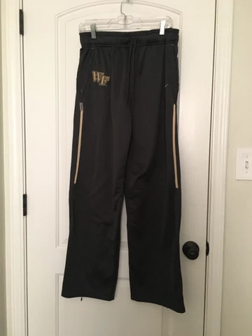 Nike Men's Pants Wake Forest Demon Deacons Size Large Gray Gold Cover