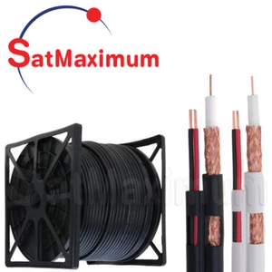 RG59 Coaxial Cable Siamese 20AWG+ 18/2 Power BULK Wire for CCTV Security Camera - Picture 1 of 27