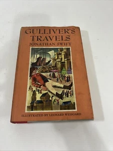 Gulliver's Travels by Jonathan Swift 1954 Junior Deluxe Edition HC Book - Picture 1 of 16