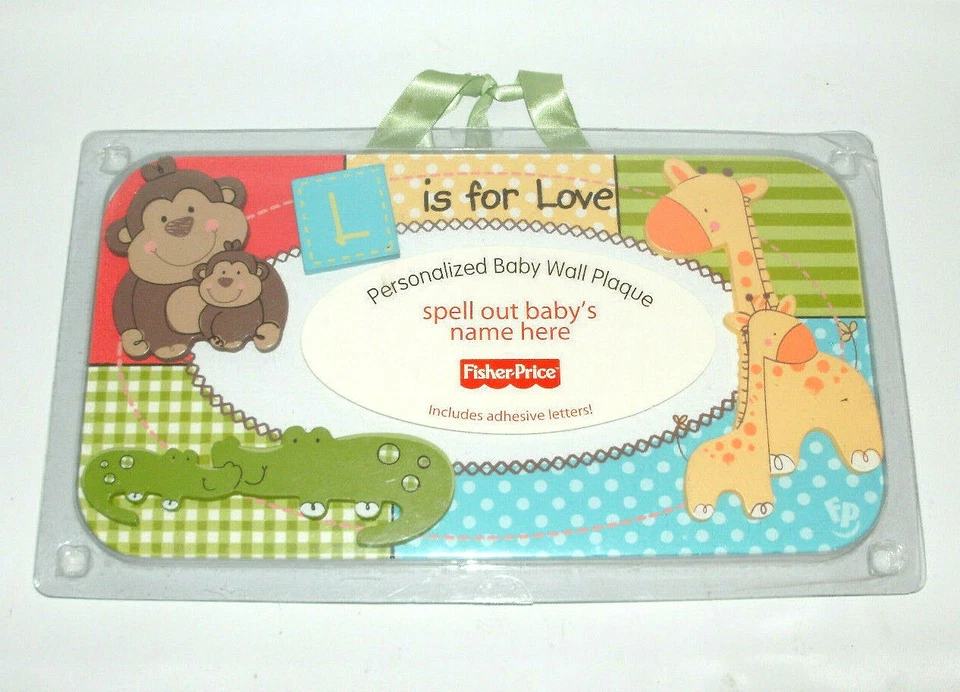 2011 Fisher-Price Luv U зоопарк персонализированный ребенок настенная табличка новый запечатанный - Изображение 1 из 4
