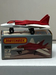 Matchbox Superfast No. 27 Swing Wing Airplane with Original Box, Nice - Picture 1 of 16