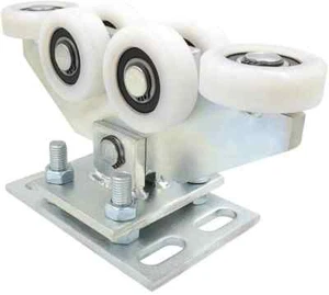 Stahlco® Laufrolle Schiebetorlaufwerk Laufwagen Schiene 80x80 Schiebetor Polyami - Bild 1 von 5
