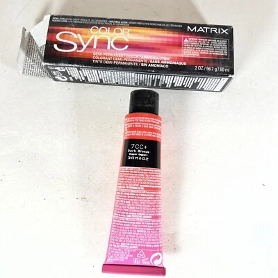Color de cabello MATRIX COLOR SYNC - 2 OZ 7CC+ COBRE RUBIO OSCURO+ Foto 1 de 2