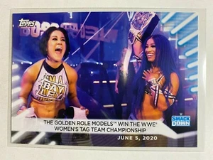 The Golden Role Models Win WWE Women’s Tag Team 2021 Topps WWE #23 Card - Picture 1 of 2