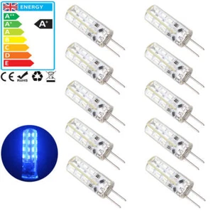 8x G4 LED Blue Light Bulbs 2W DC 12V LEDs mini SMD 2 watt holder lights bulbs - Picture 1 of 5