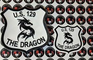 The Dragon US Highway 129 Embroidered Patch + Sticker - Picture 1 of 1