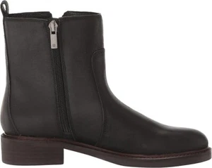 Lucky Brand Womens Quendy Black Leather Round Toe Ankle Booties Size 7.5 - Picture 1 of 7