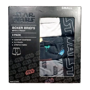 Star Wars - Men's Boxer Briefs 3-pack - SMALL - fly pouch, stretch fabric -193 - Picture 1 of 8