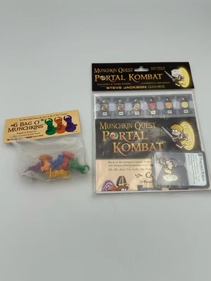 Munchkin Lot: Portal Kombat + 1st print, 1st Ed +6 Bag O Munchkins - Image 1 of 4