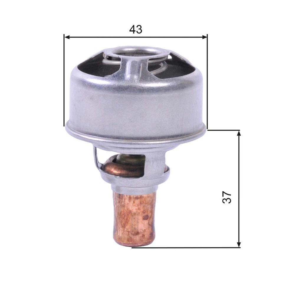 TH01483 GATES Thermostat, coolant for DACIA,DAF,RENAULT,SAIPA,SKODA,VOLVO - Image 1 of 1