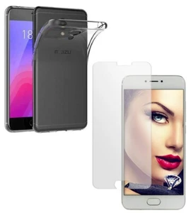 For MEIZU PRO 6 CLEAR CASE + TEMPERED GLASS SCREEN PROTECTOR SHOCKPROOF COVER - Picture 1 of 12