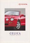 Brochure Toyota Celica Cabriolet 02/1995 Switzerland in French German Italian