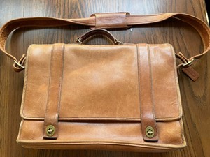 vintage coach musette bolsa