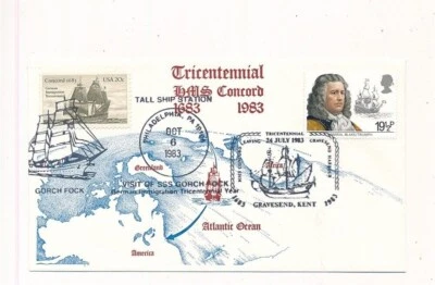 D372054 USA Commemorative Cover Tricentennial HMS Concord - Image 1 of 2
