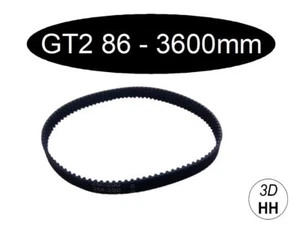 GT2 10mm zamknięty pasek rozrządu w zależności od (wybór 100 - 3600mm). NATYCHMIASTOWA WYSYŁKA GT-2 - Zdjęcie 1 z 2