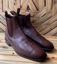 RM williams Craftman Brown Leather Comfort Chelsea Boots Size UK 11 H /US 12