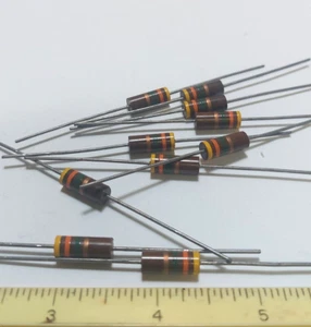 10 – Ohmite Resistor 4.3Meg Ohm 1 Watt 5% Carbon Comp RC32GF435J NEW - Picture 1 of 3