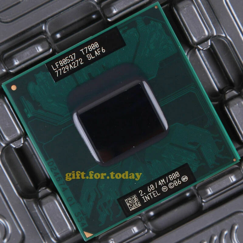 Intel Core 2 Duo T7800 Processor 2.6GHz/2M/800MHz（SLAF6）Socket P Dual-Core CPU - Image 1 of 1