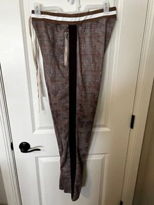 NWT ETERNITY BC/AD MENS 3XL TRACK PANTS JOGGERS 100% AUTHENTIC BROWN PLAID - Picture 1 of 10