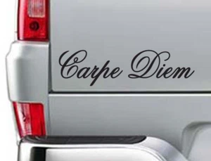 Carpe Diem Seize the Day Vinyl Sticker Decal 2"h x 6"w - Picture 1 of 2
