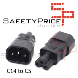 Adaptador de Corriente enchufe C14 a C5 3 PIN IEC AC REF855 - Imagen 1 de 3