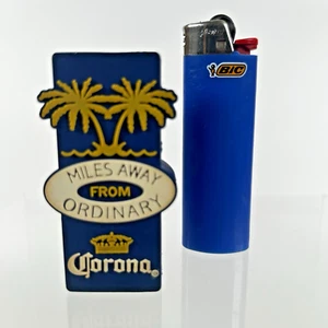 Vintage Corona Beer Bic Lighter Cover/ Sleeve rubber "Miles away from ordinary" - Picture 1 of 8