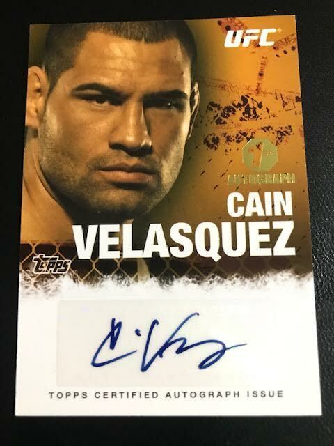 2010 Topps UFC Autographs #FACV Cain Velasquez 1st Signature