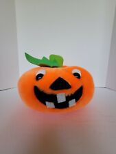 America Wego Vintage Stuffed Plush Pumpkin Halloween Jack-O-Lantern
