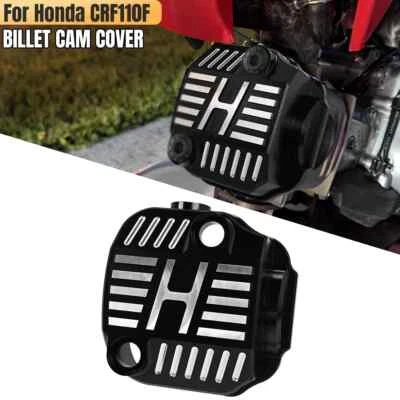Крышка кулачка для Honda CRF110 2013-2023 2024 крышка кулачка в нормандском стиле алюминиевая с ЧПУ черная - Изображение 1 из 4