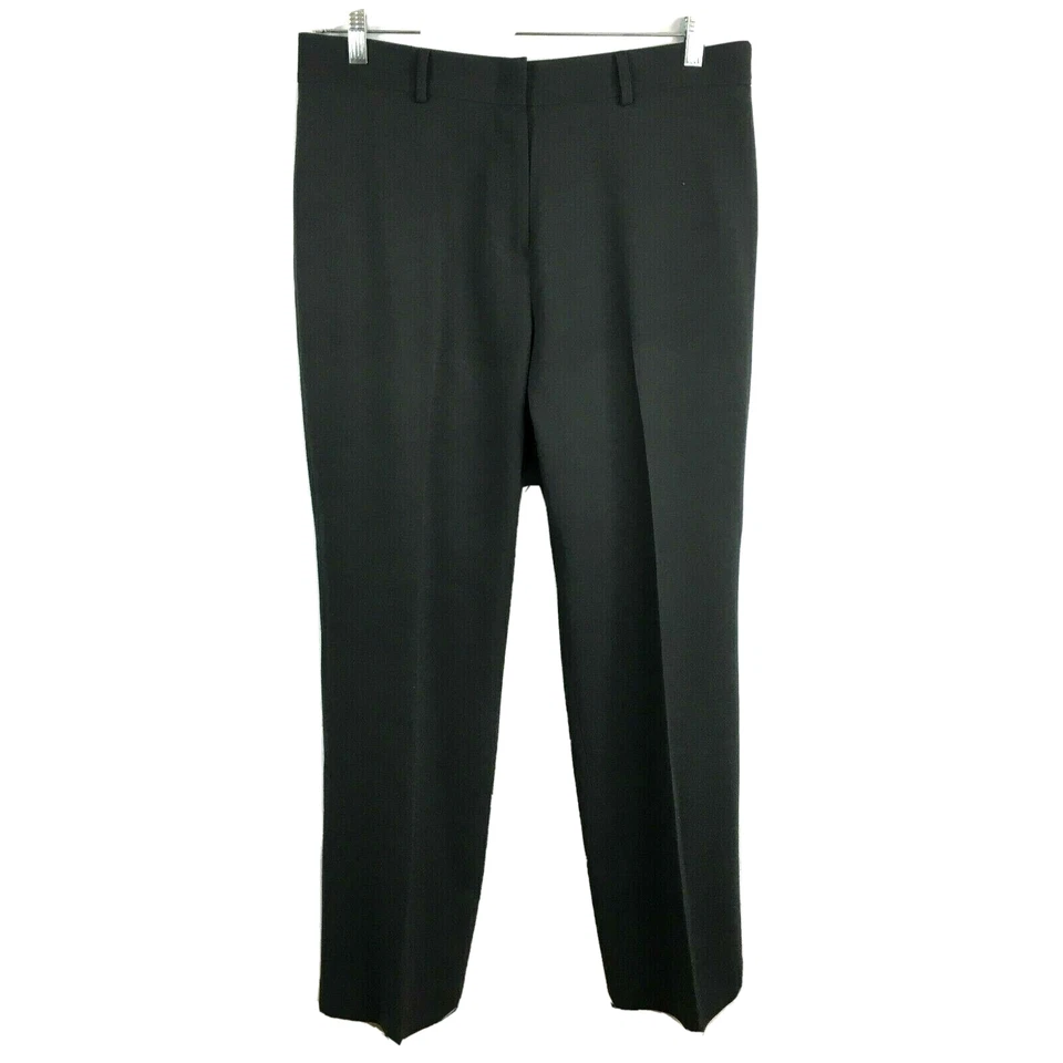 Jenne Maag Pantalones Mujer Talla 14 Negro Elástico Pantalón Vestido Pierna Recta Foto 1 de 4
