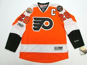 GIROUX PHILADELPHIA FLYERS HOME 100TH ANNIVERSARY REEBOK PREMIER HOCKEY JERSEY - Picture 1 of 2