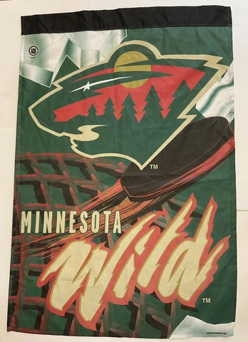 Minnesota Wild Hockey House Flag and Banner  NHL 28 x 40 Cover