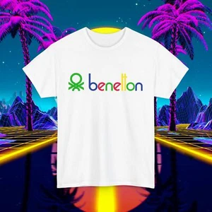 Custom Benetton vintage 1980s design t-shirt, Unisex for men and women, 90s tee - Picture 1 of 49